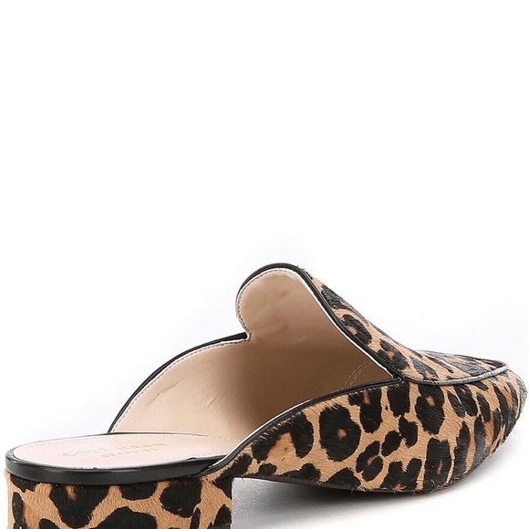 NWOB Cole Haan Piper Leopard Print Calf Hair Mules - Picture 4 of 4